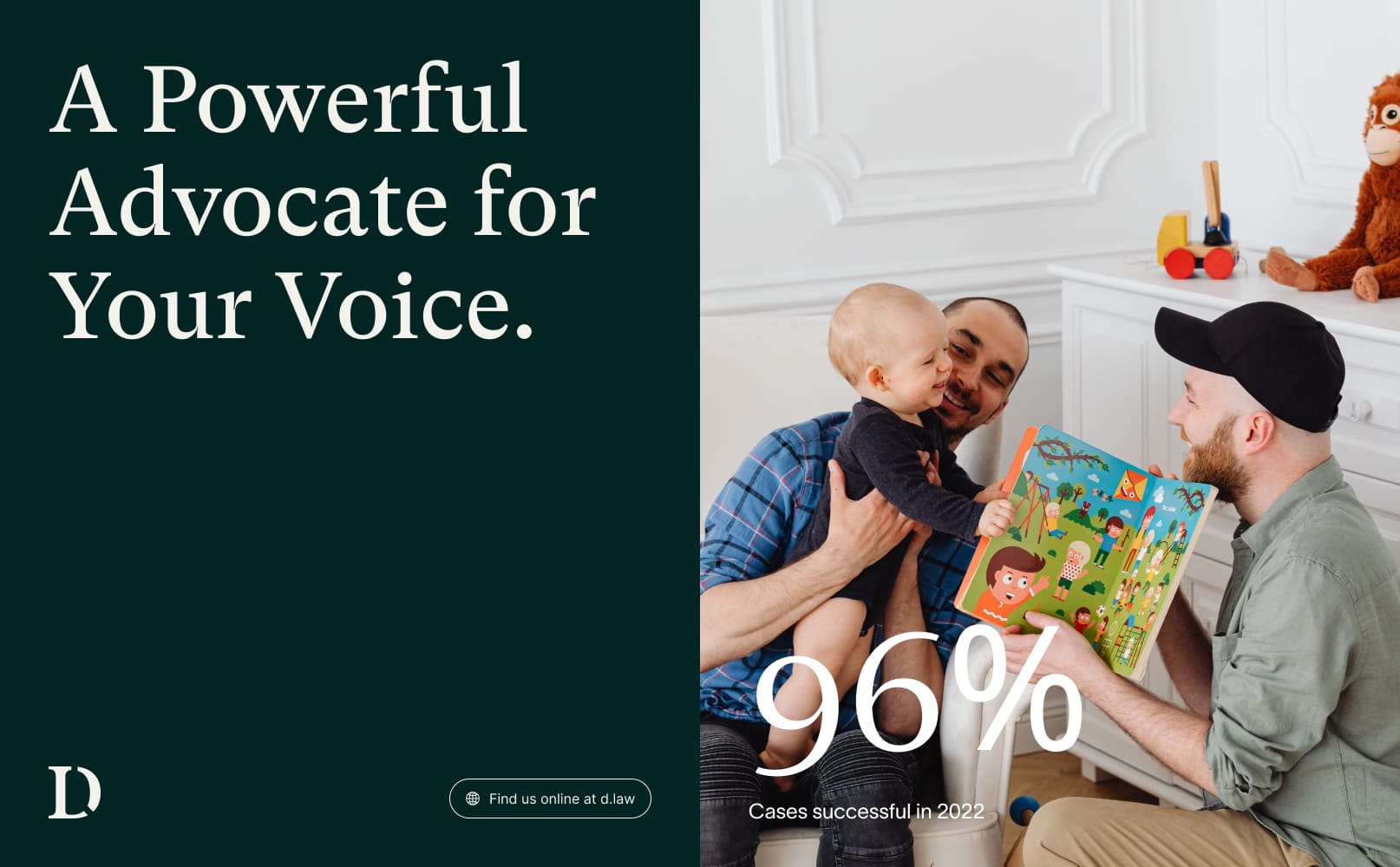 Law firm website development screenshot