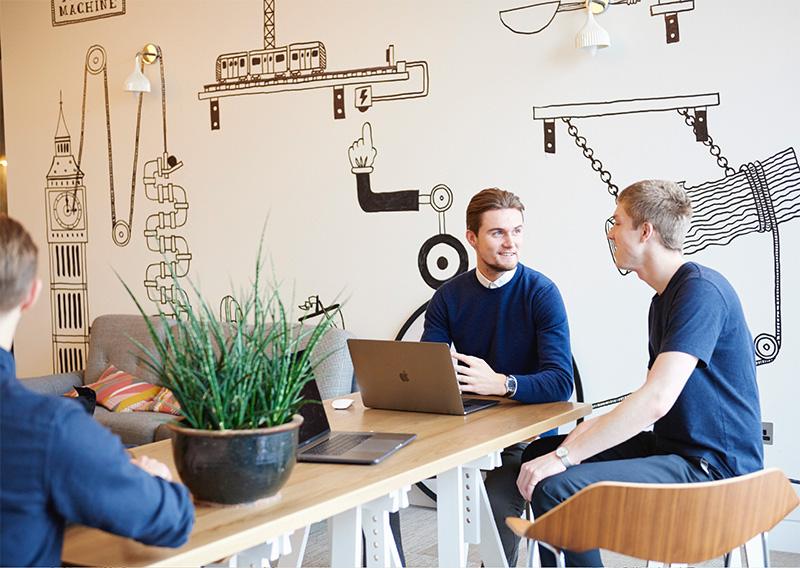 Design handover in London office