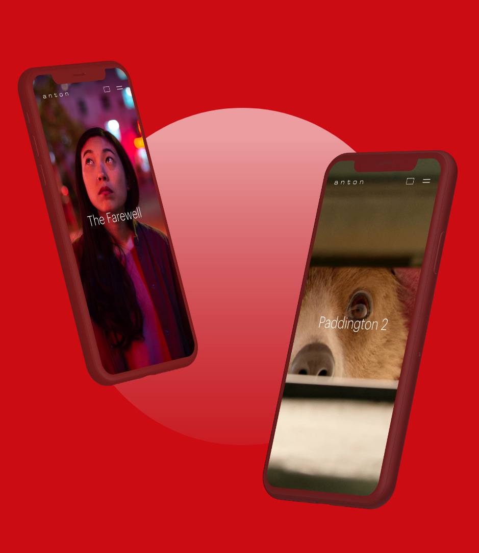 Anton mobile website designs