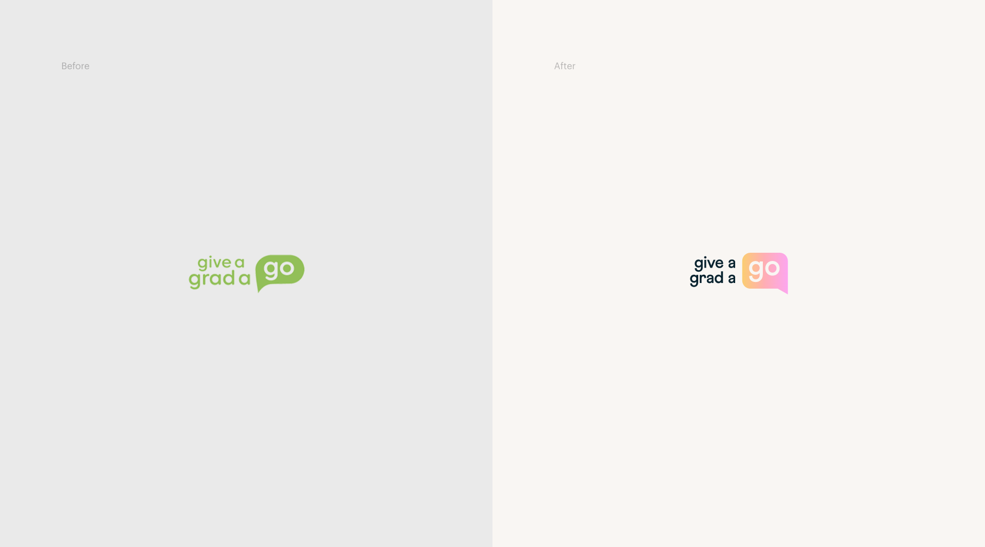 Give A Grad Logo Before & After