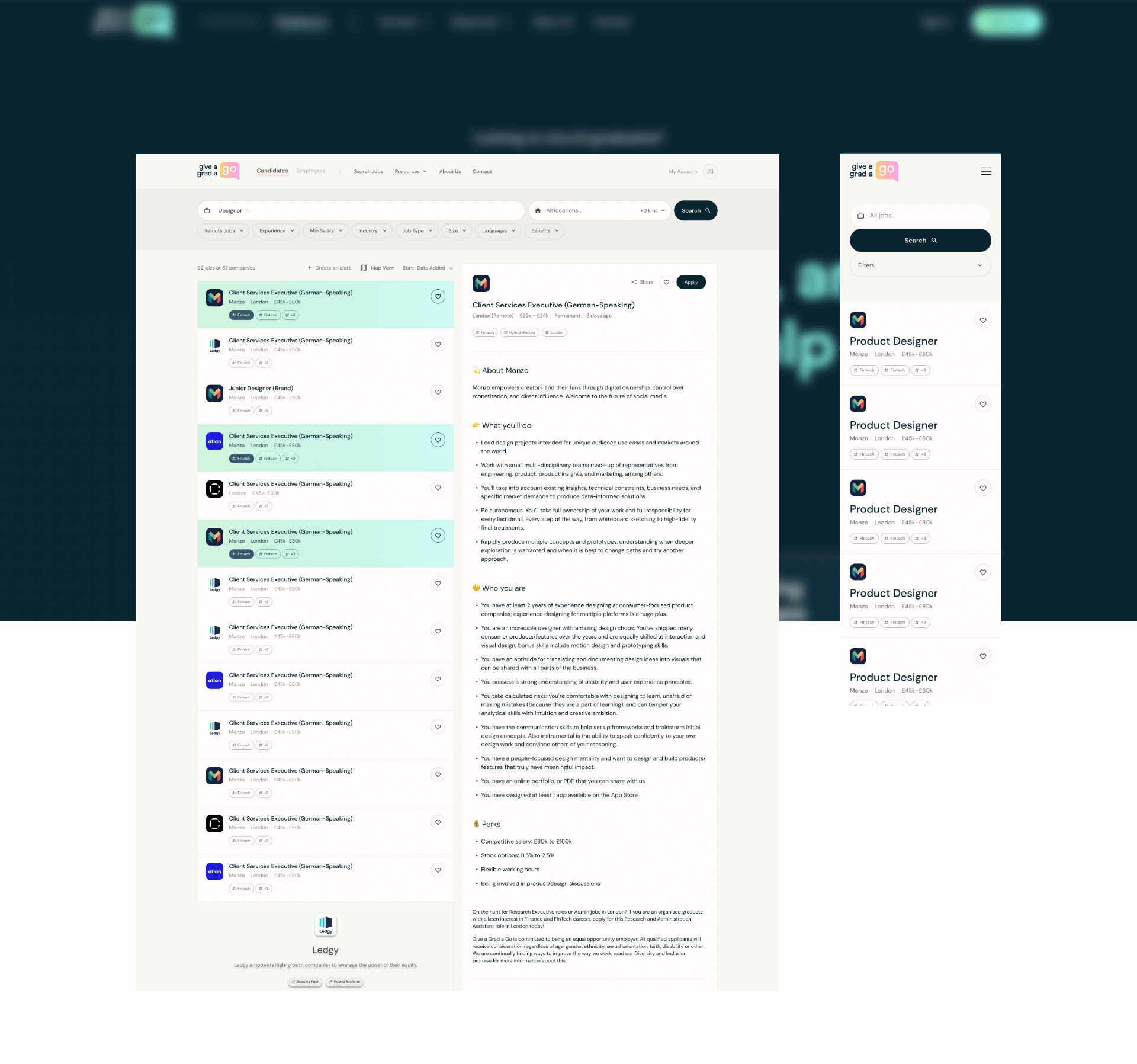 Job search design